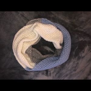 Knit multicolor infinity scarf